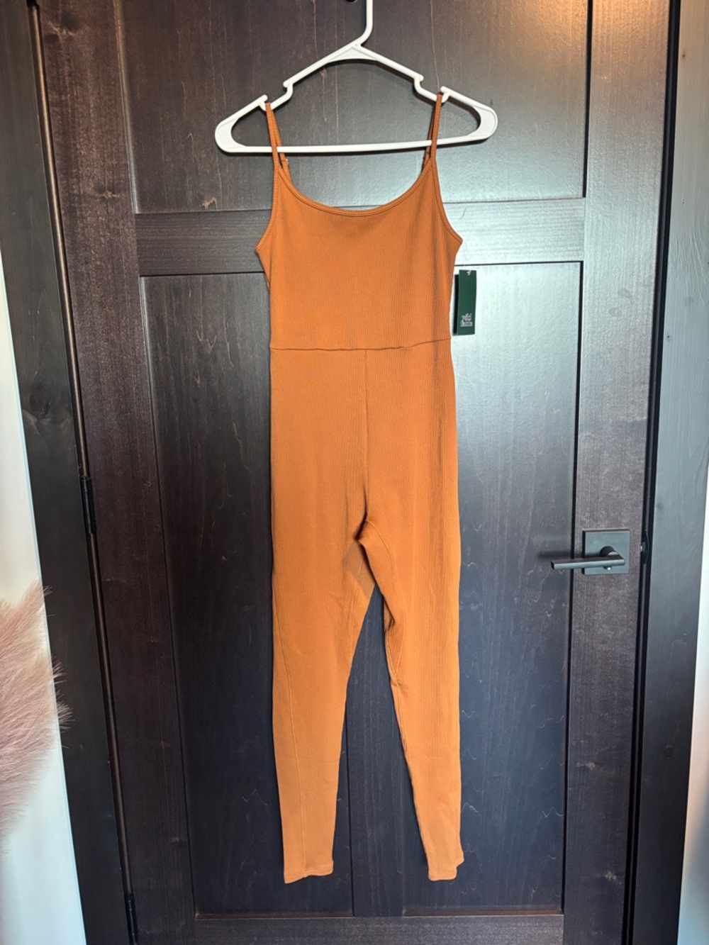 NWT Brown Ribbed Jumpsuit